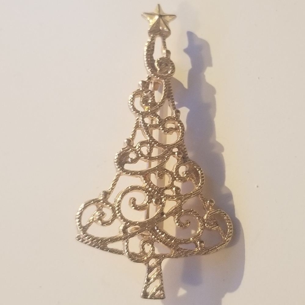10/$10 Gold Christmas Tree Brooch